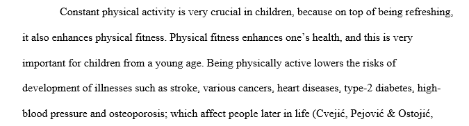 Engaging in sedentary activities such as watching TV and physical fitness