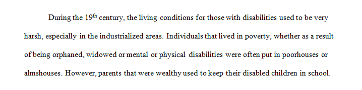 History of Disability and Response