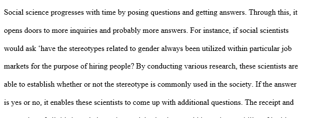 How does social science inquiry advance and evolve over time