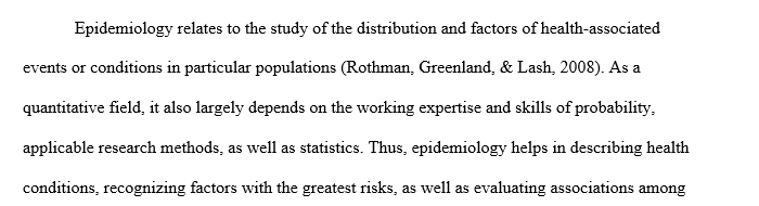 How epidemiological data influences changes in health practices