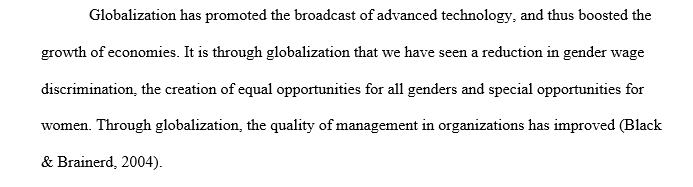 Identifying important trends regarding globalization