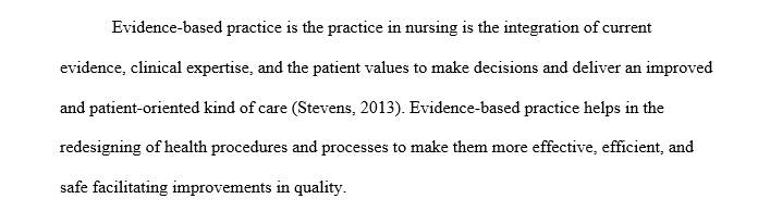 Nurses in various settings are adopting a research-based practice