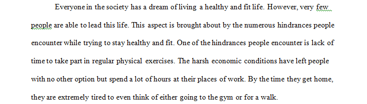 Personal Philosophy of health and fitness