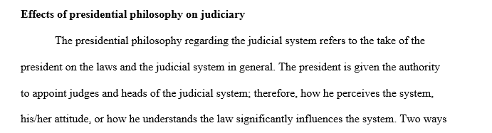 President’s Effect in Appointing Federal Judges