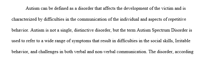 Research about autism