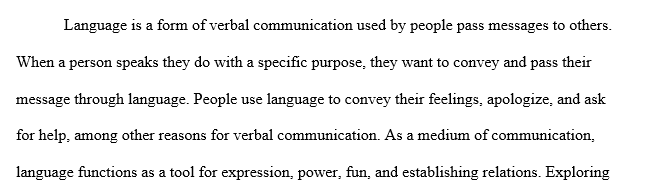 The five functions of language