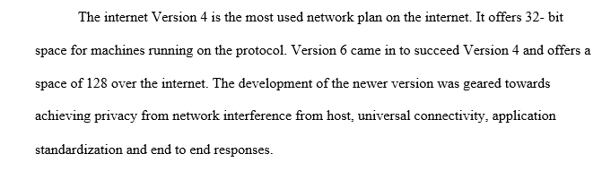 The important differences between IP version 4 and IP version 6