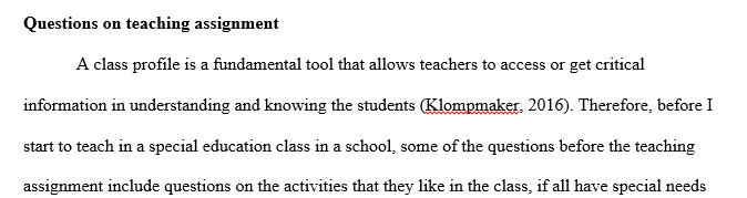 Three possible ways to structure the classroom setting
