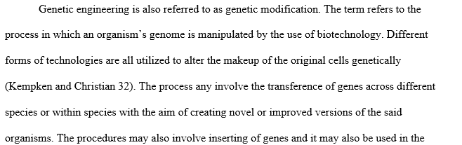 What is genetic engineering and biotechnology