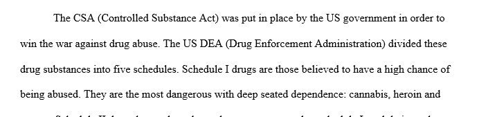 What is the Controlled Substances Act