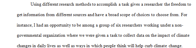 Quantitative research exercis