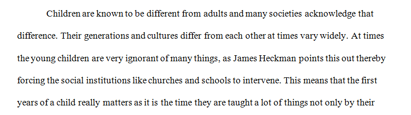 A Critical Review of Childhood and Social Institutions