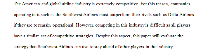 Analysis of Southwest Airlines