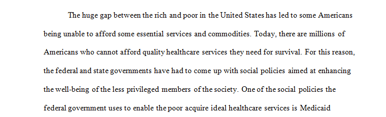Analyzing Medicaid