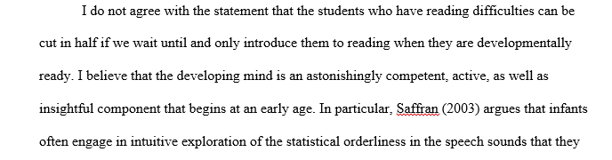 At what age should children be introduced to reading
