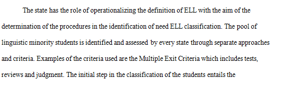 Classification Based on English Language Learners
