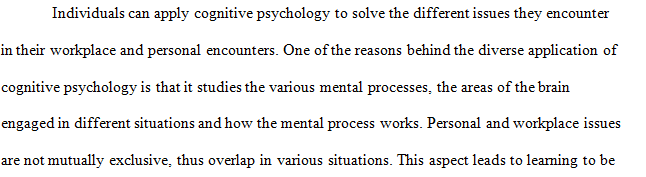 Cognitive Psychology