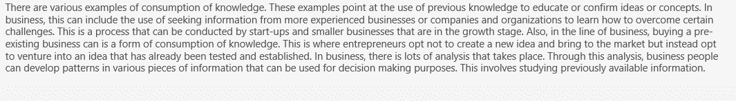 Consumption of knowledge and creation of knowledge in business research