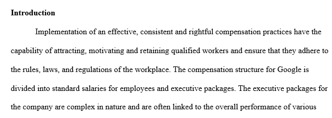 Contrast internally consistent and market-competitive compensation systems.