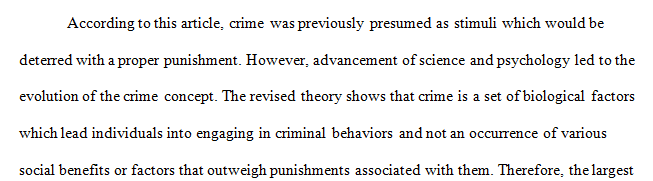 Criminal Behavior