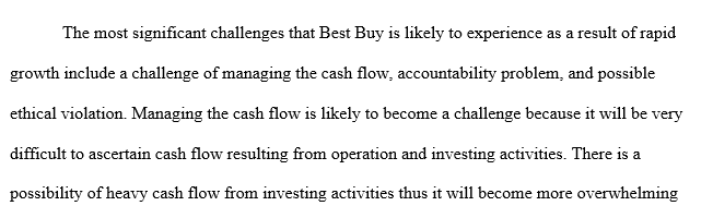 Determine two possible corporate governance challenges that might be faced by Best Buy