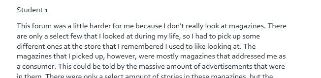Discuss whether your favorite magazines address you as a consumer or a citizen.