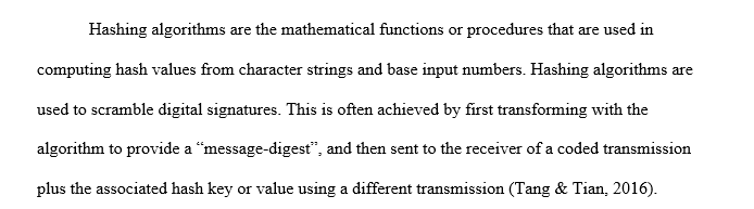 Elaborate on the applications weaknesses and limitations of the hashing algorith