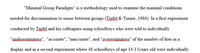 Explain influences of this research on the notion of inevitability of intergroup conflict