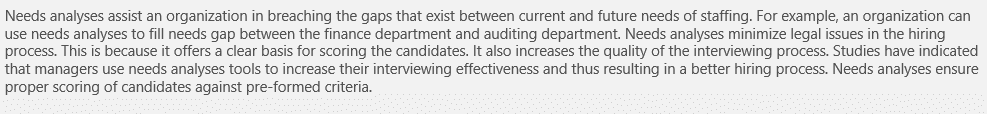 Explain the importance of job analysis and job descriptions to an organization