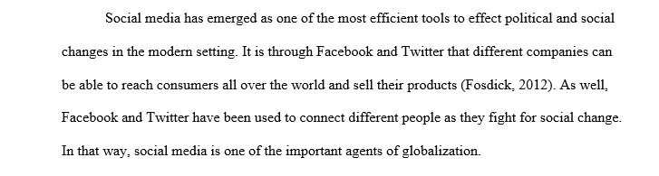 Explain what the positive and negative cultural implications social media 
