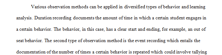 Functional Behavior Assessments