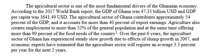 Give more examples of the other industries in the Ghanaian economy