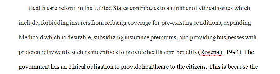 Government healthcare obligation