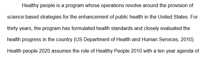 How Healthy People 2020 can be used to shape the care given in a school health setting