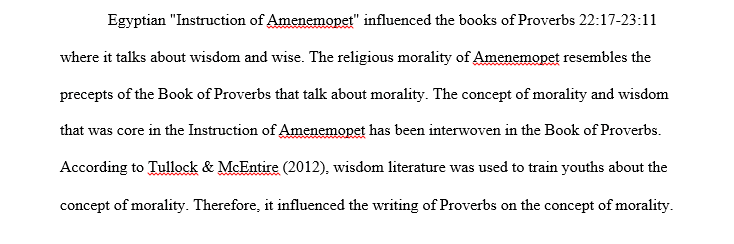 How did the Egyptian Instruction of Amenemopet influence the Israelite book of Proverbs