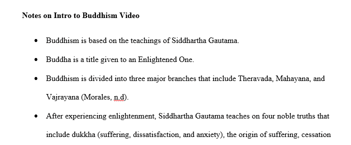 Name and describe the 3 types of Buddhism and where are they practiced
