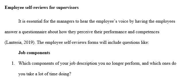 Research different types of performance reviews