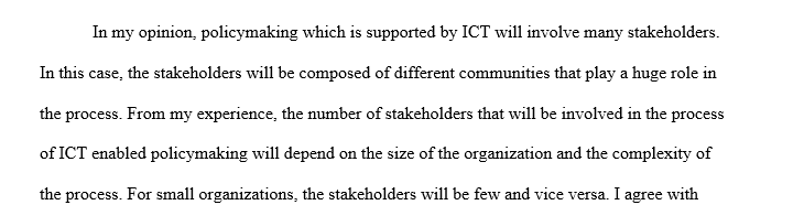 Responses for Info Tech Global Economy