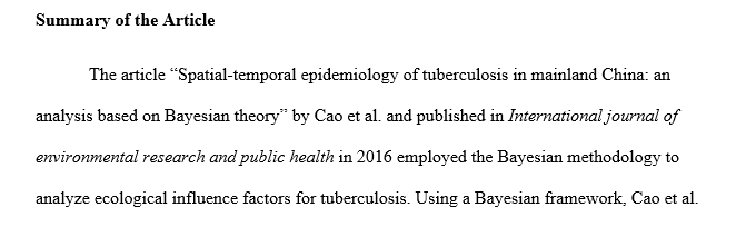 Select an article on a public health issue that utilizes one of the following cutting-edge research methods