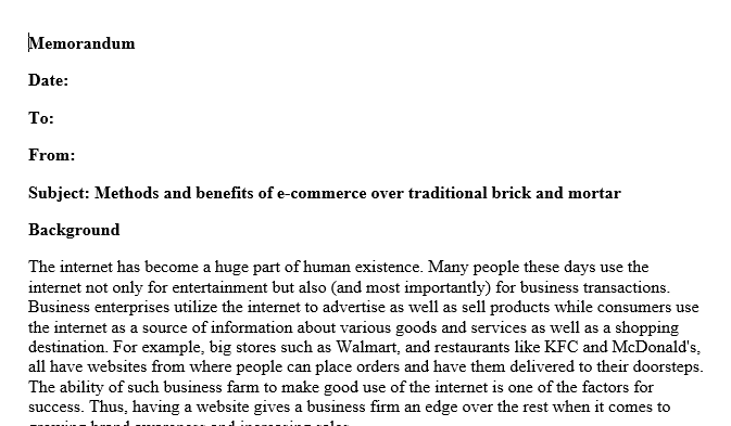 Several ways in which a Web site can have an advantage over a traditional store