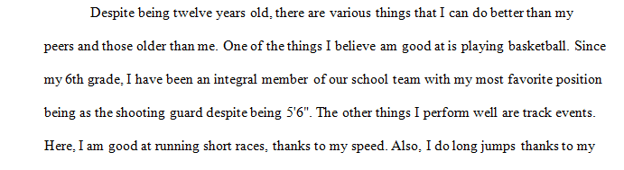 Ten Things I am good at