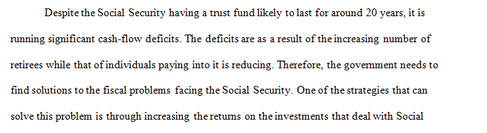 The Solution to the Social Security problems