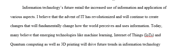 The future of Information Technology heading