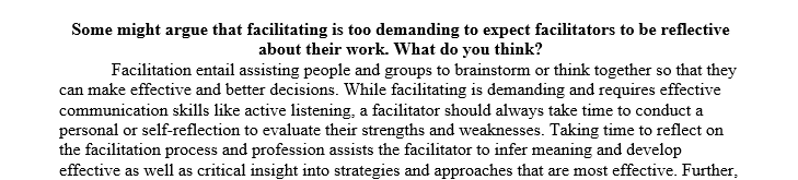 What is an example of an educational theory that you hold about facilitating and learning