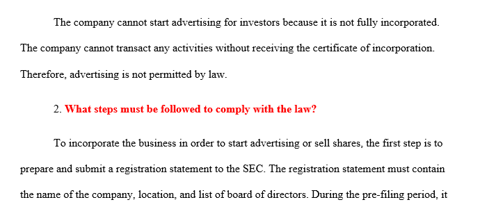 What requirements of the Sarbanes-Oxley Act will you have to meet