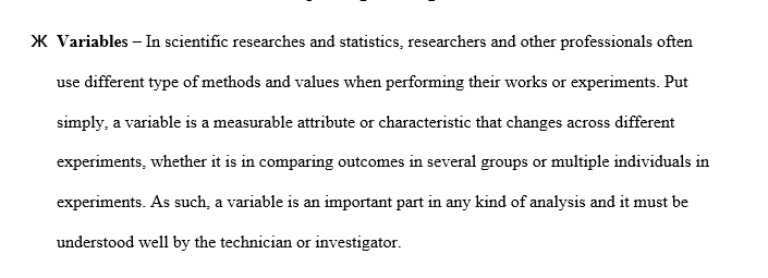 What three variables affect the outcome of a research design