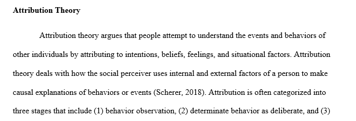 Write what is Attribution Internal and Attribution external