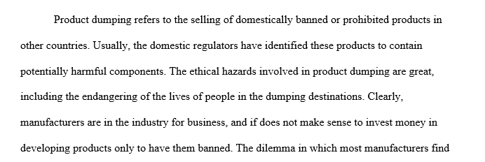 A short paper defending a solution or analysis of a particular business ethics case