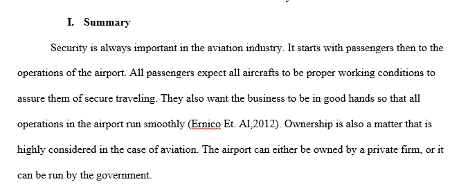 Consider factors that resulted in the creation of the Transportation Security Administration