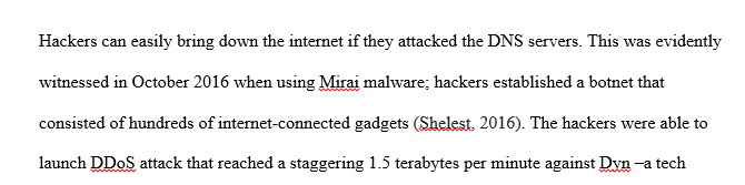 DNS is one of the most important services used in the Internet
